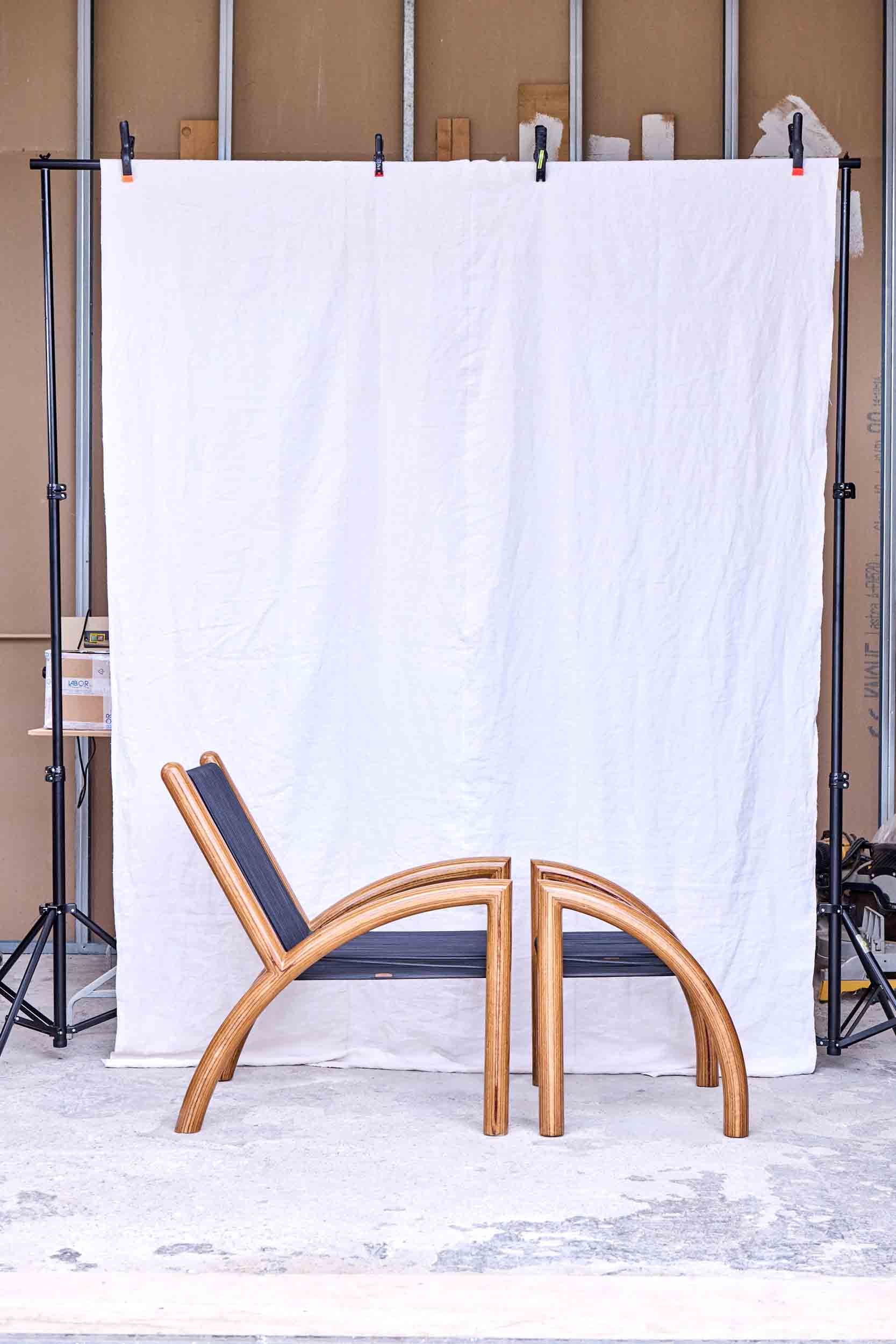 Chaise Longue / Black Leather