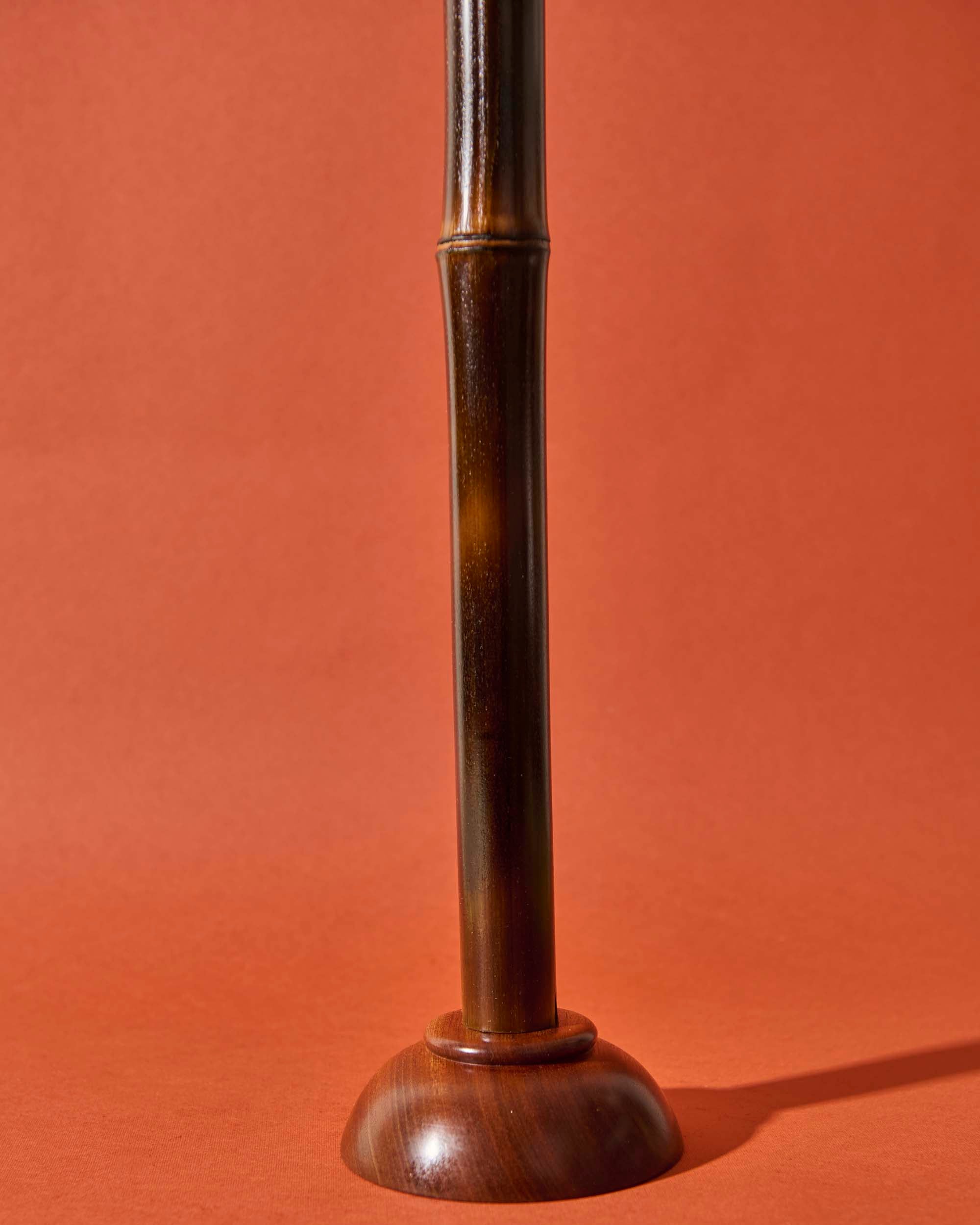 Portacandele "Bambù" nero