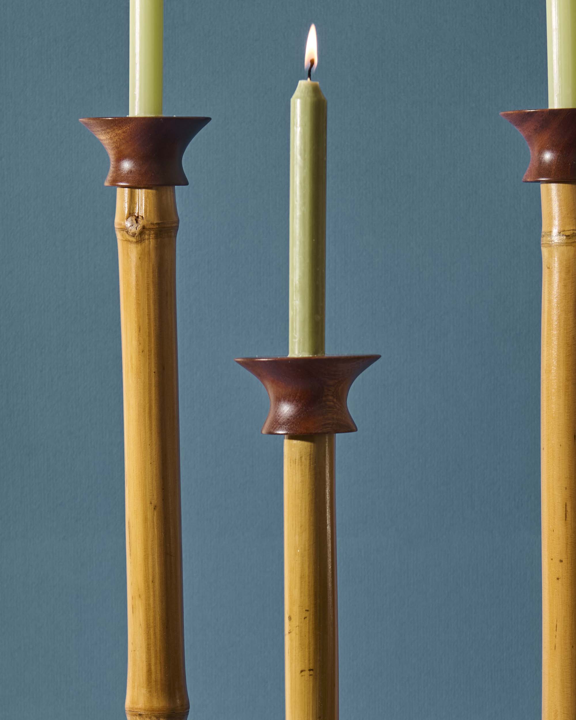 Natural "Bamboo" Candleholder