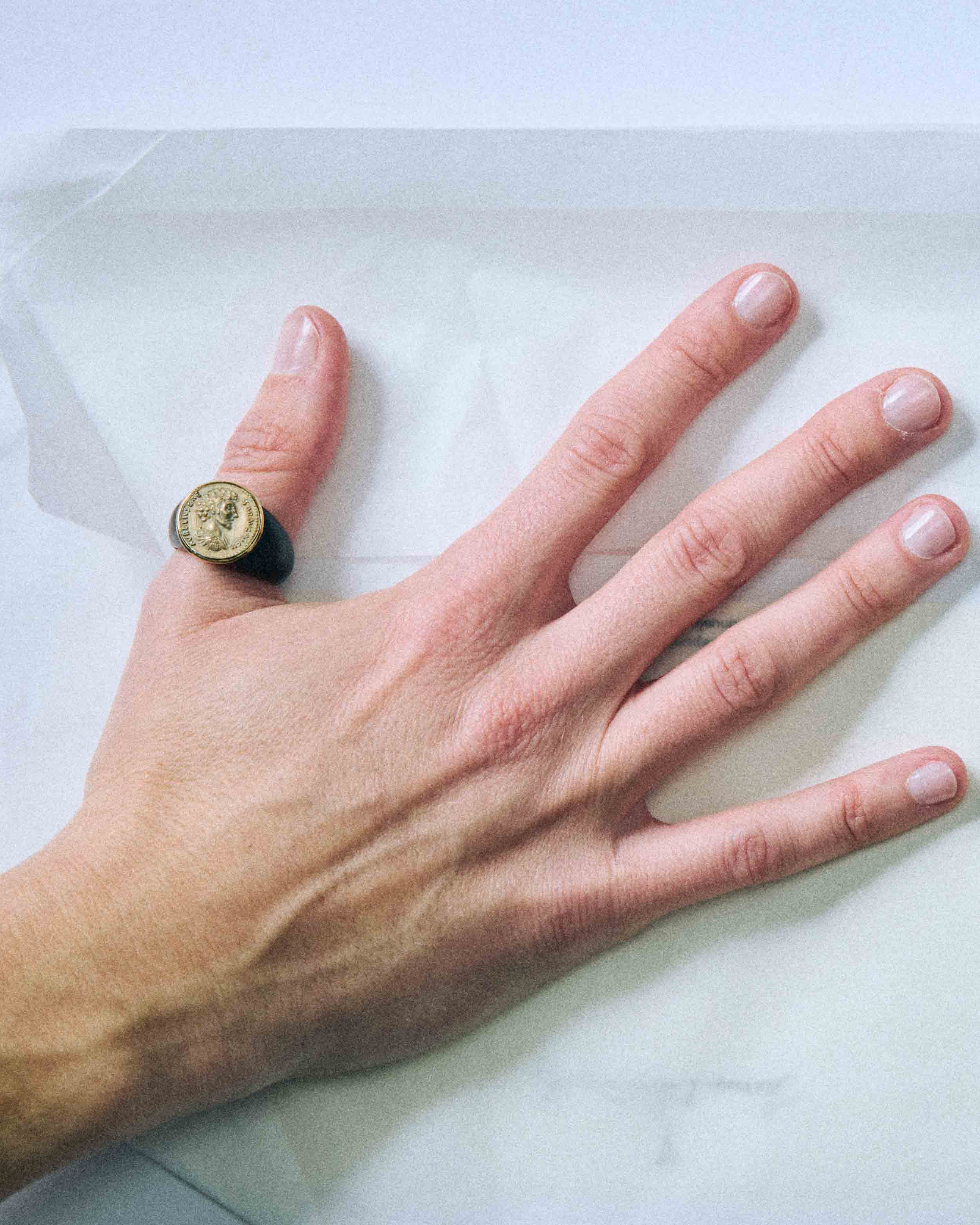 Anello / Palissandro / Moneta Romana