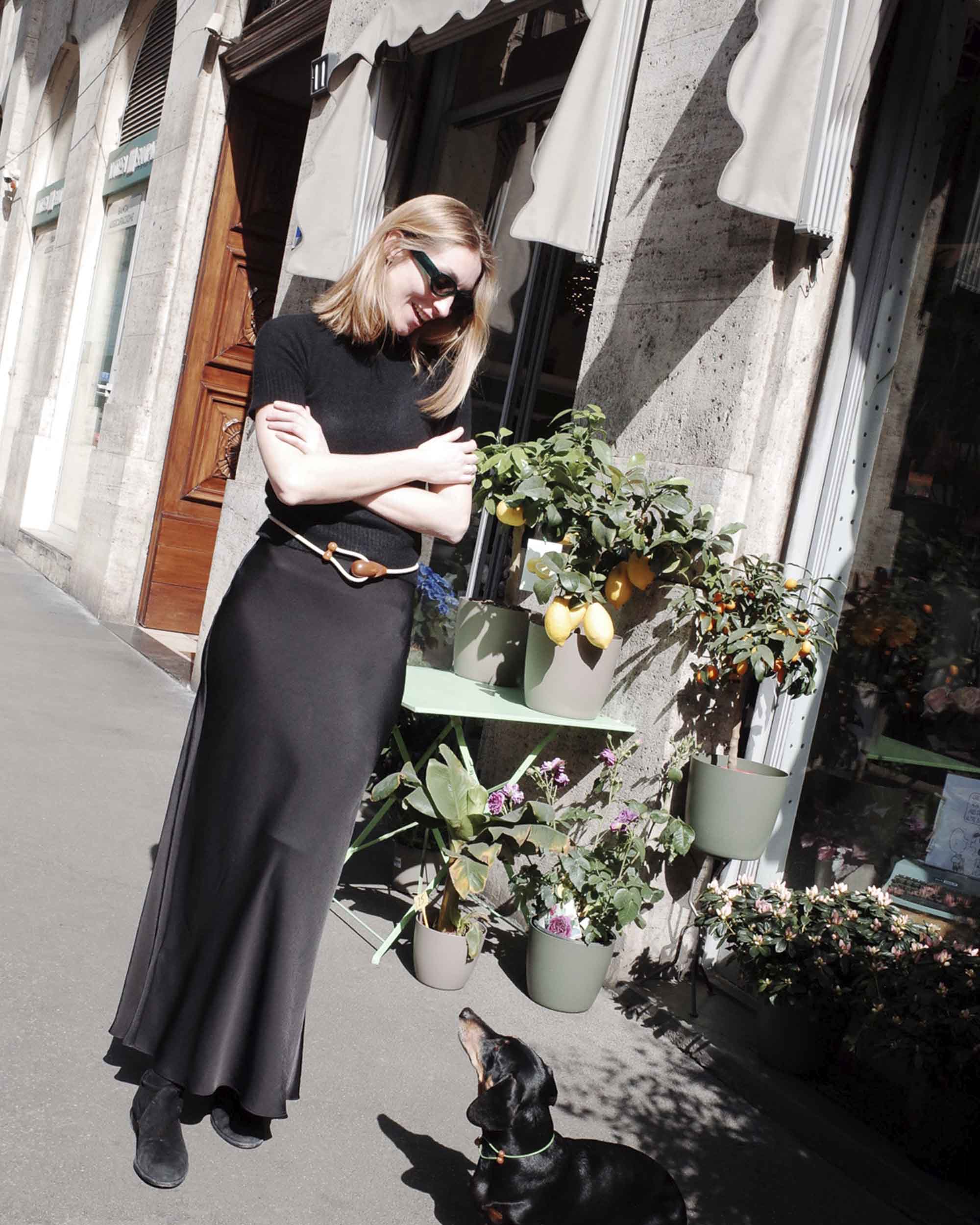 Gancio Belt / Mahogany Wood / Beige Leather