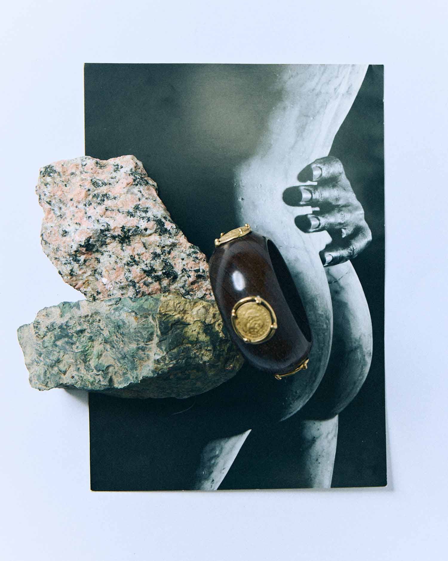 Bangle / Wengè Wood / Coins