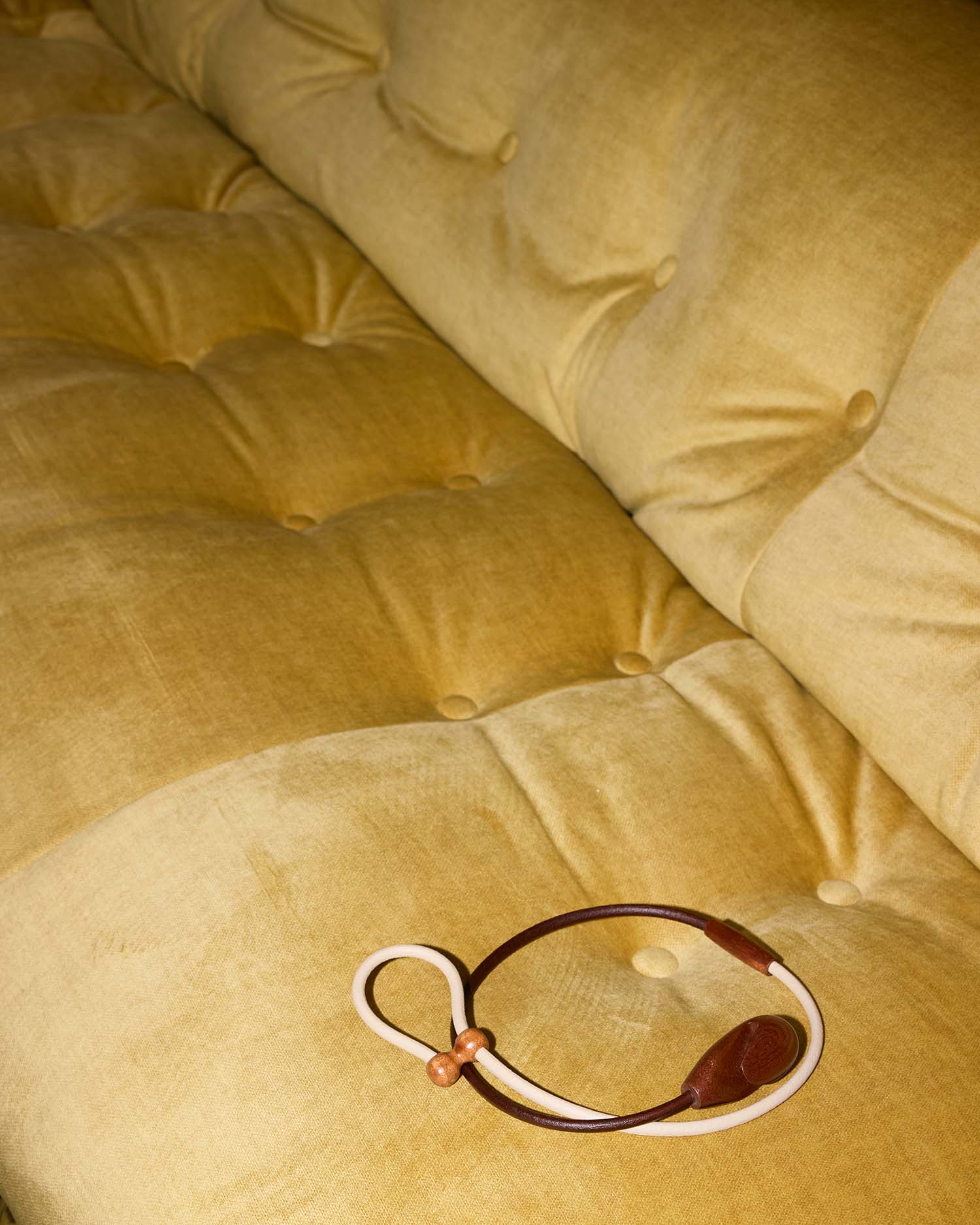 Cintura Gancio Duo / Mogano / Cuoio Beige e Marrone