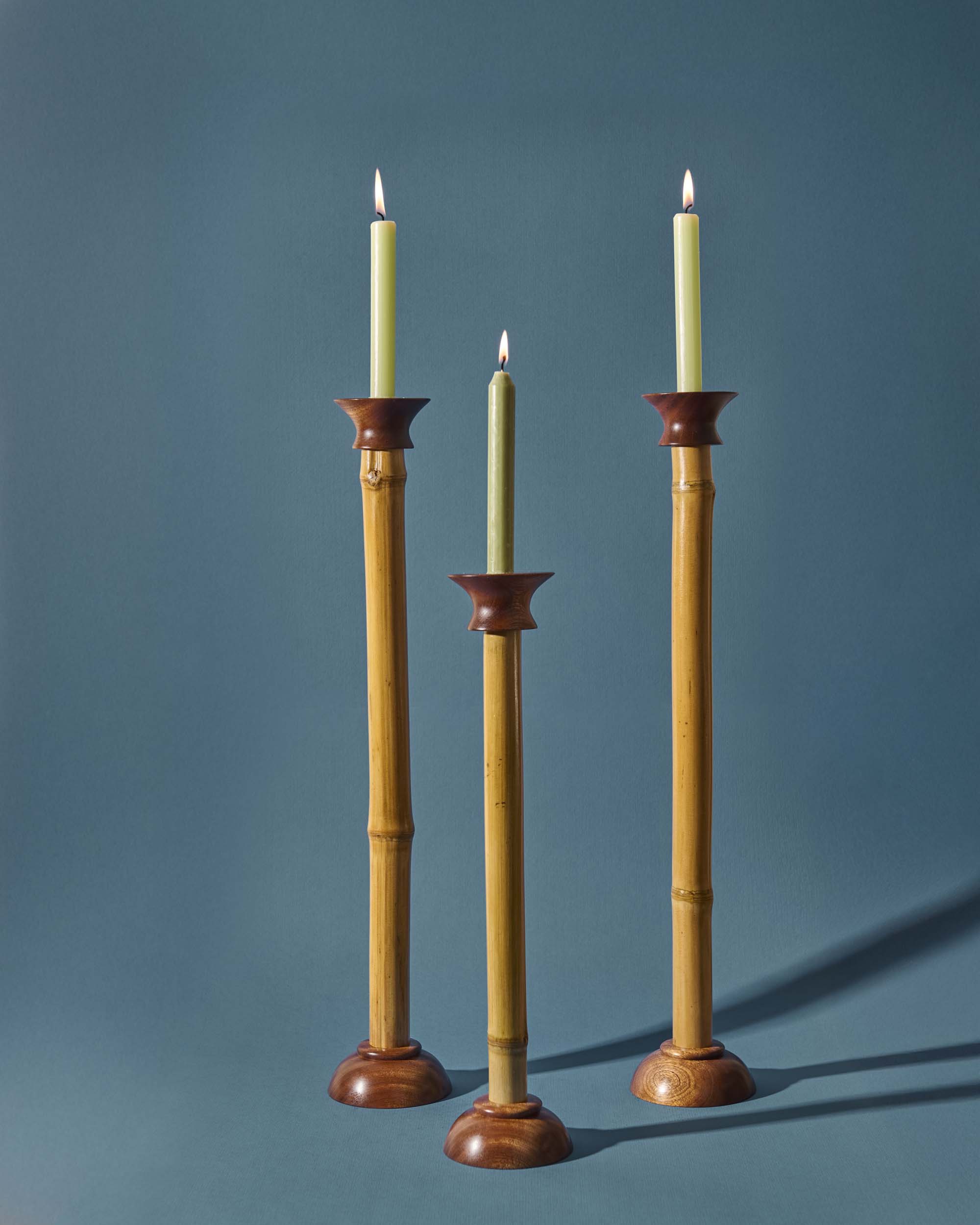 Natural "Bamboo" Candleholder