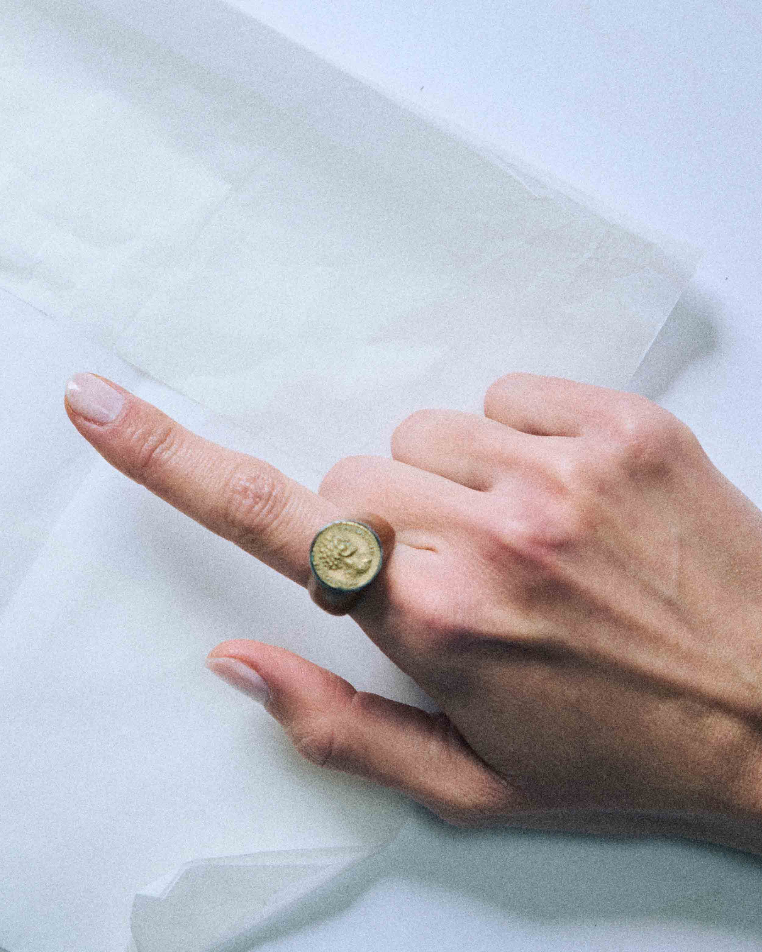 Anello / Palissandro /  Moneta Romana