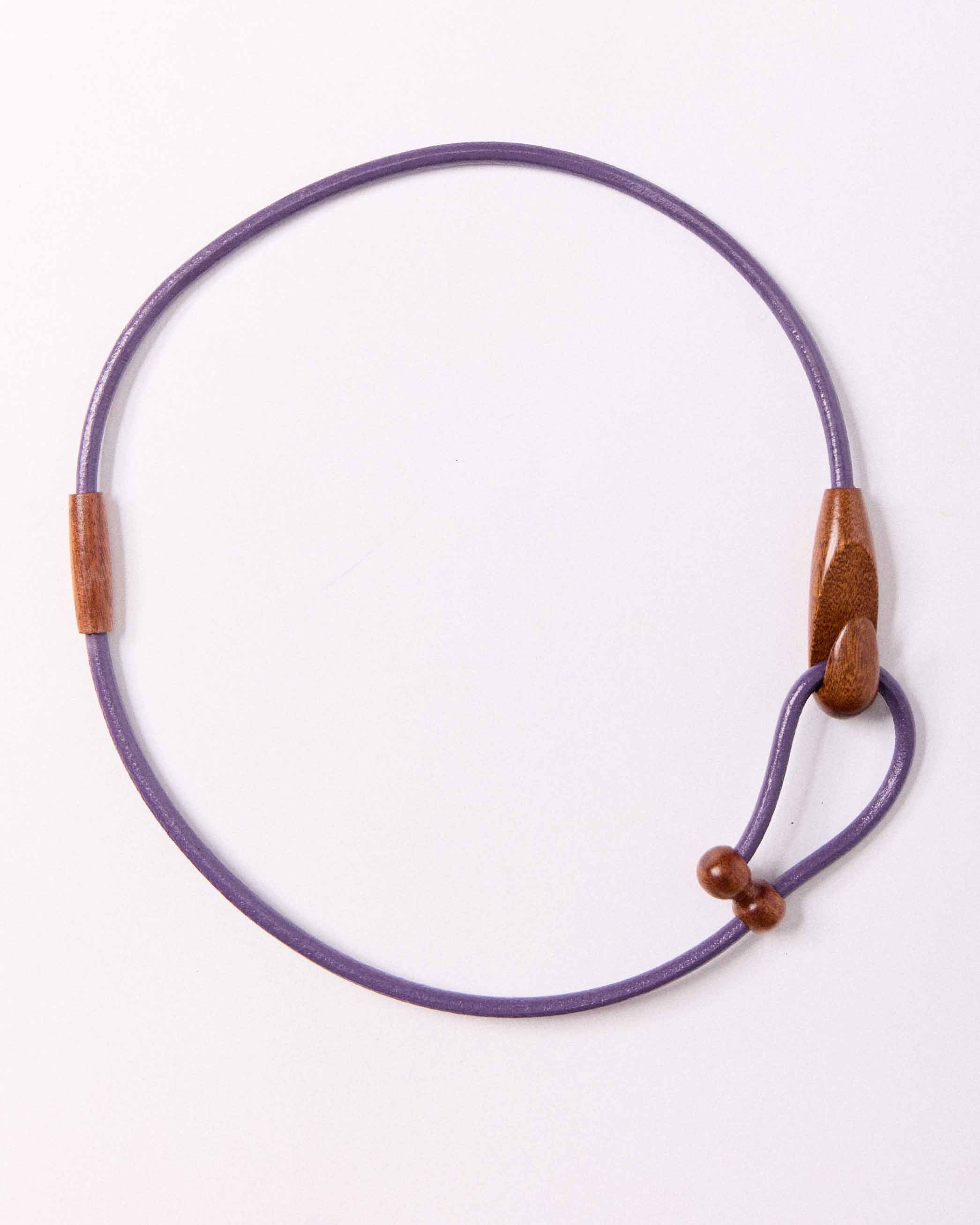 Cintura Gancio / Mogano / Cuoio Viola