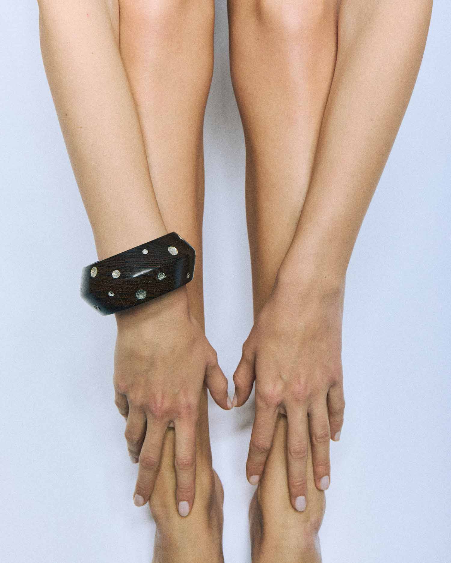 Bangle / Wengè Wood / Diamond Dust