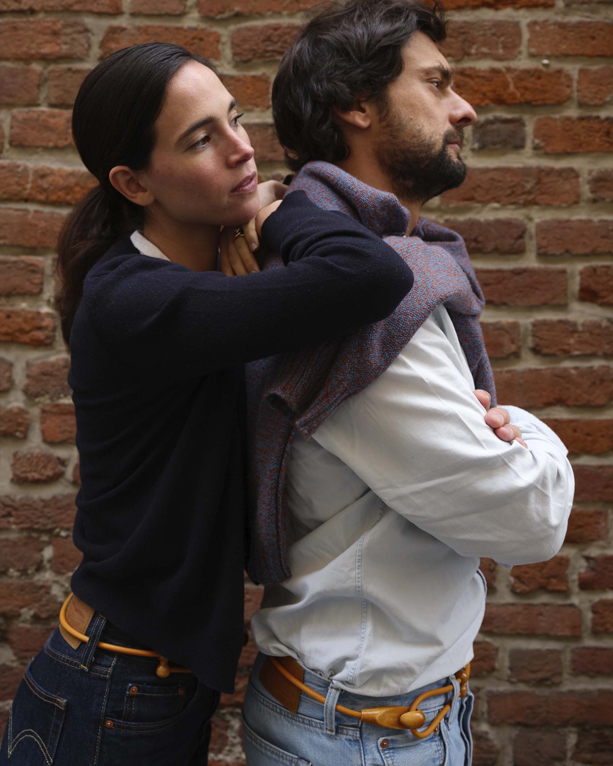 Gancio Belt / Maple Wood / Yellow Leather